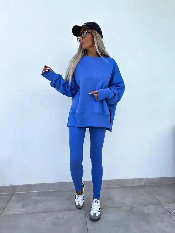 Women's Two-Piece Sweatshirt & Pants Set