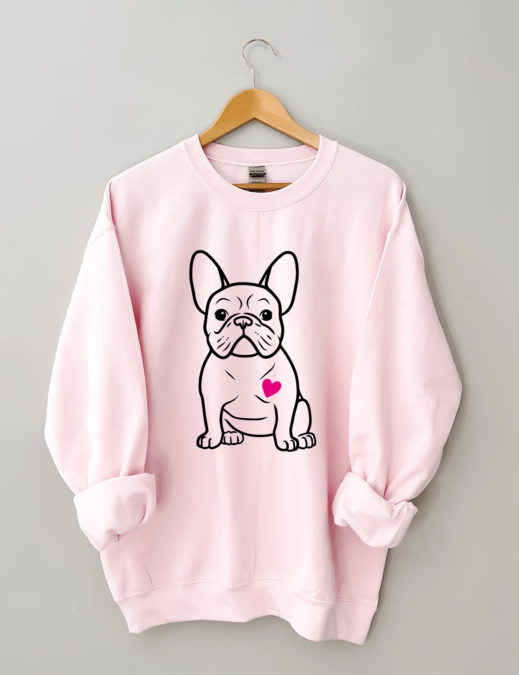 French Bulldog Heart Sweatshirt