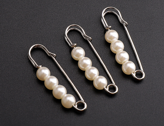 Pearl Brooch Clothing Decoration Clips