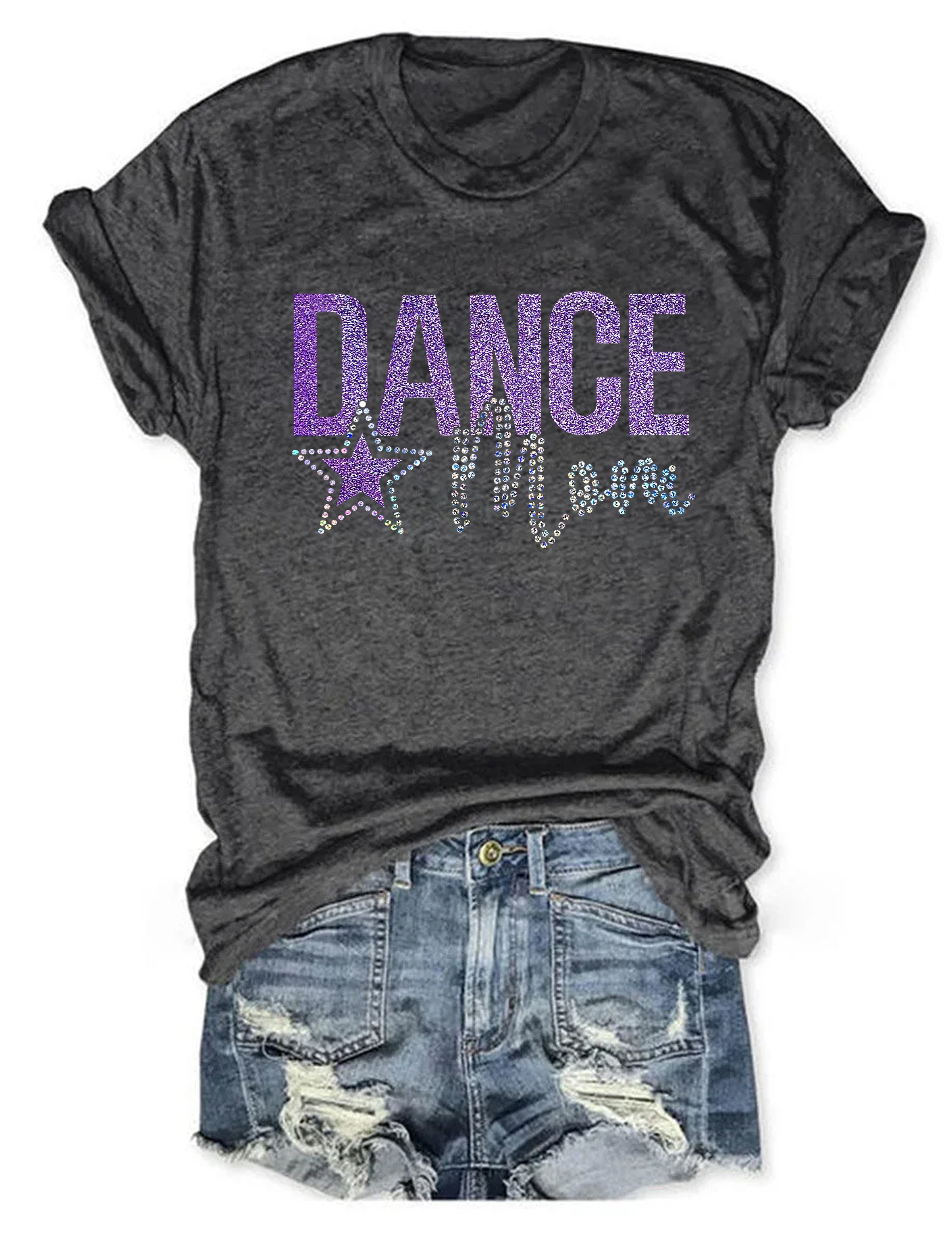 Dance Mom With Bling Faux Rhinestones T-shirt