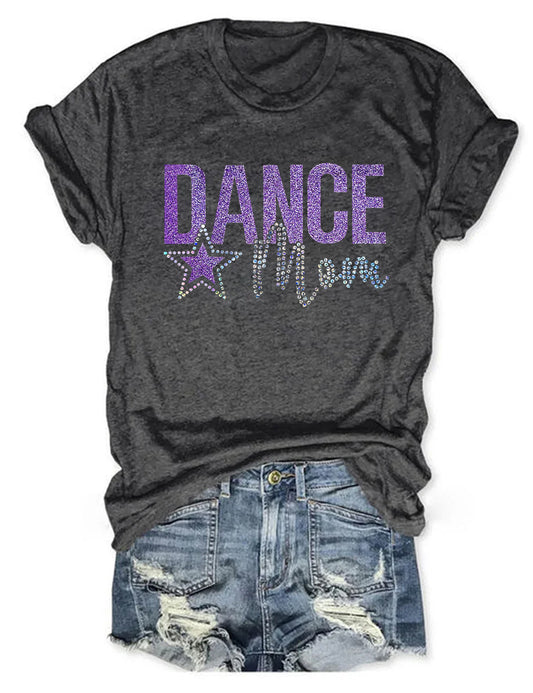 Dance Mom With Bling Faux Rhinestones T-shirt