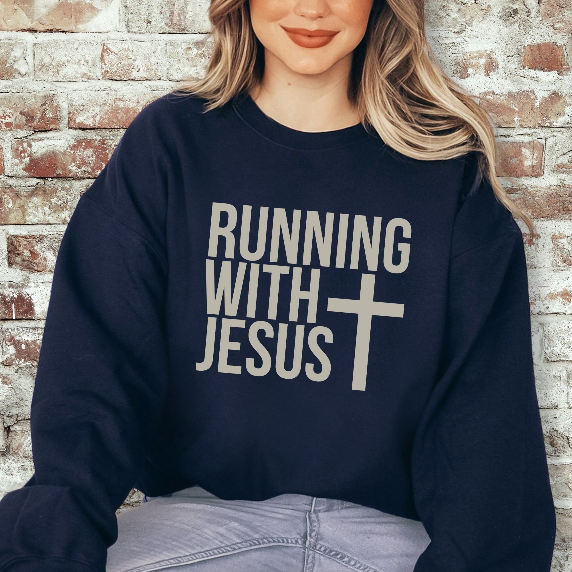 Running With Jesus Sweatshirt