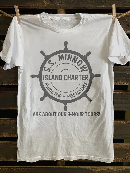 Retro S.S. Minnow 3 - Hour Tour Shirt | Island Charter Design