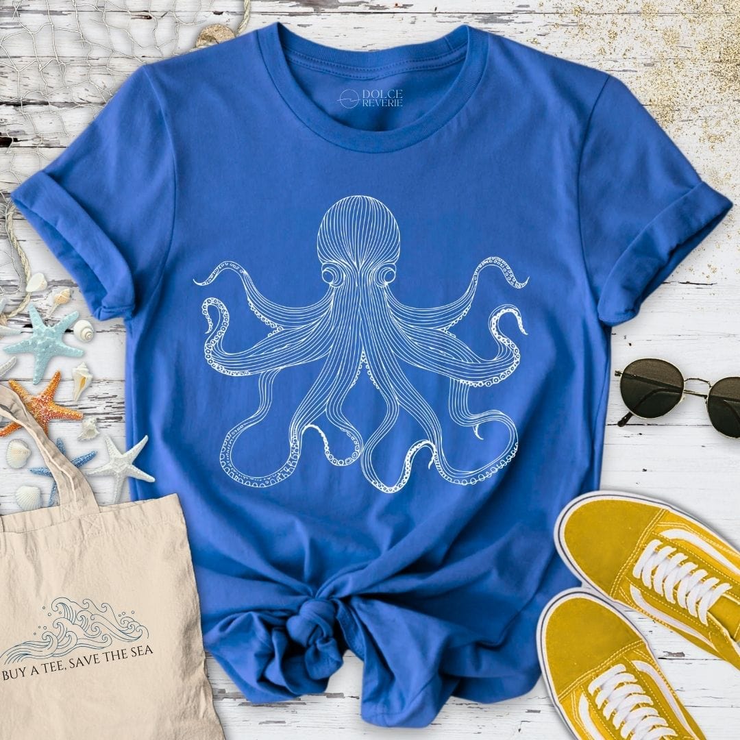Octopus Line Art T-Shirt