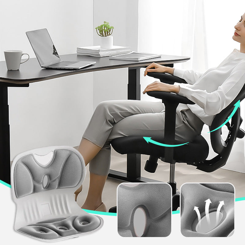 💯Ergonomic back and lumbar support cushion in memory foam for chair
