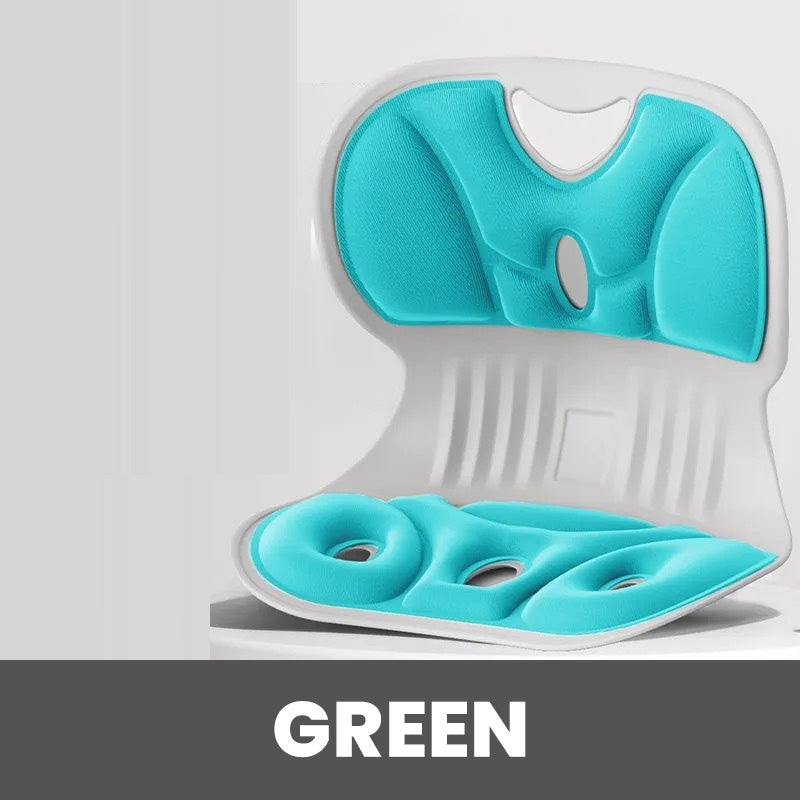 💯Ergonomic back and lumbar support cushion in memory foam for chair