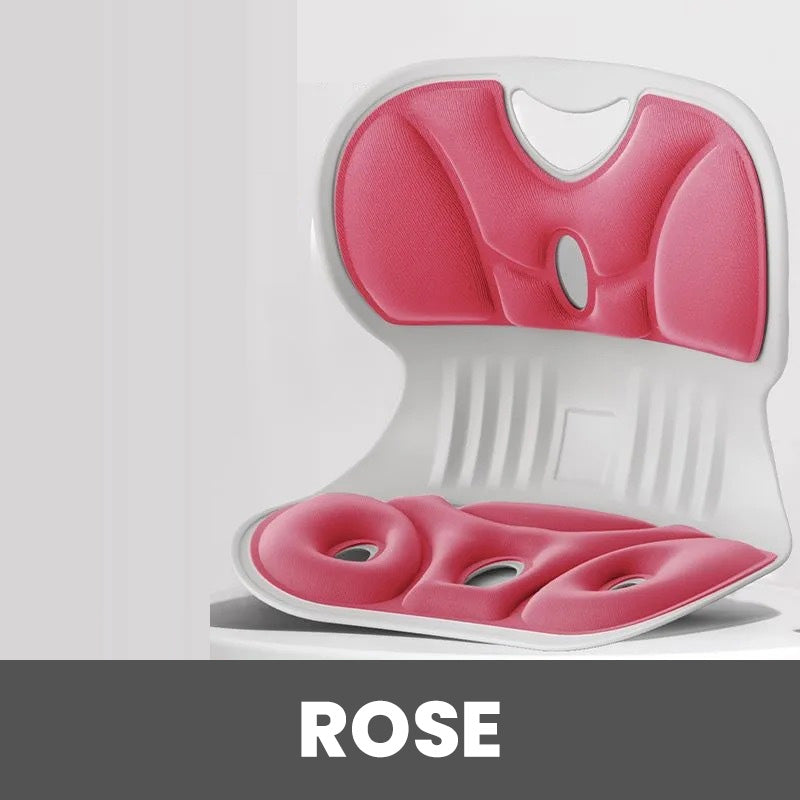 💯Ergonomic back and lumbar support cushion in memory foam for chair