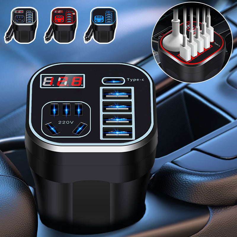 ⚡Hot Sale-Multi-function Car Power Inverter QC Charger