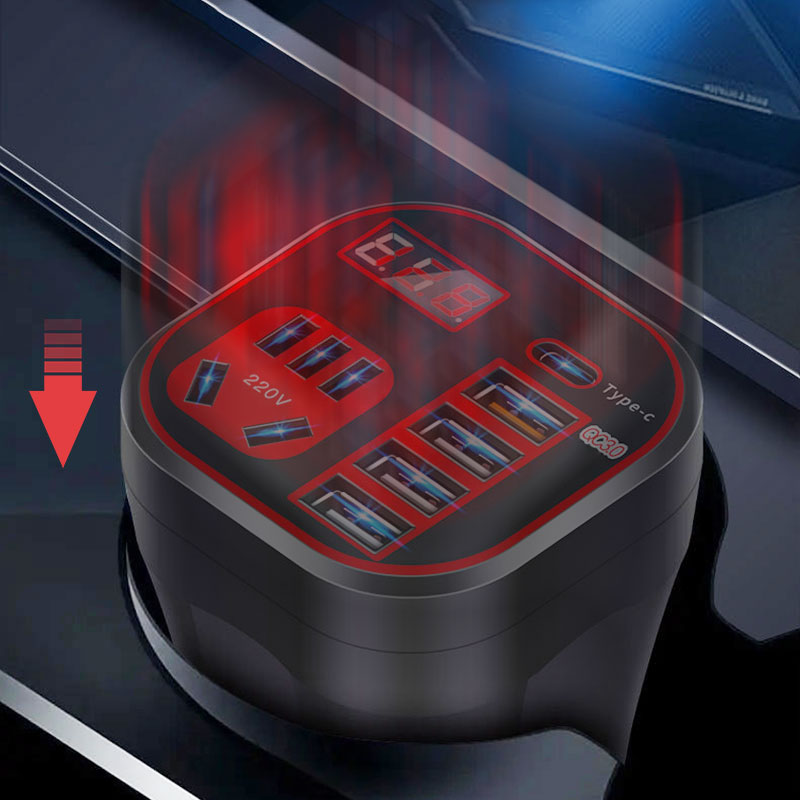 ⚡Hot Sale-Multi-function Car Power Inverter QC Charger