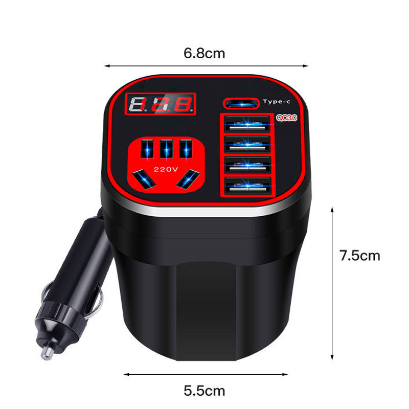 ⚡Hot Sale-Multi-function Car Power Inverter QC Charger