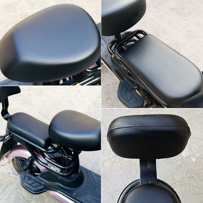 🔥Buy 1 Get  1🔥🛵💧 Waterproof Artificial Leather Seat Cover for Electric Moped - Stylish Protection Buy More Get More Ride with Confidence