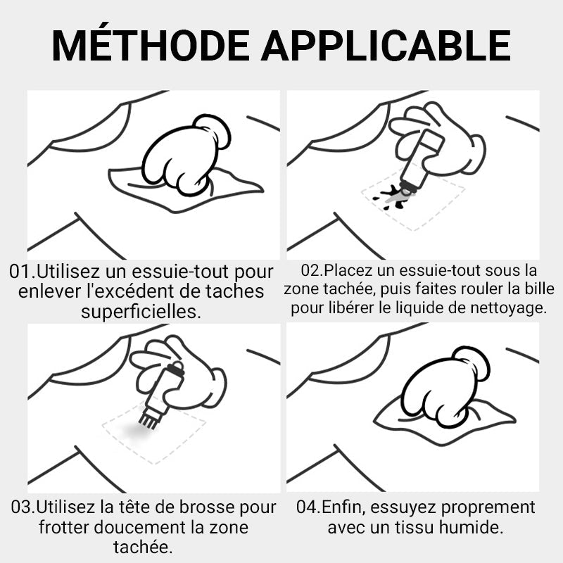 🔥Last Day Promotion - BUY 1 GET 1 FREE!🔥Portable Instant Leave-In Stain Remover Pen~ Buy more, get more🎁