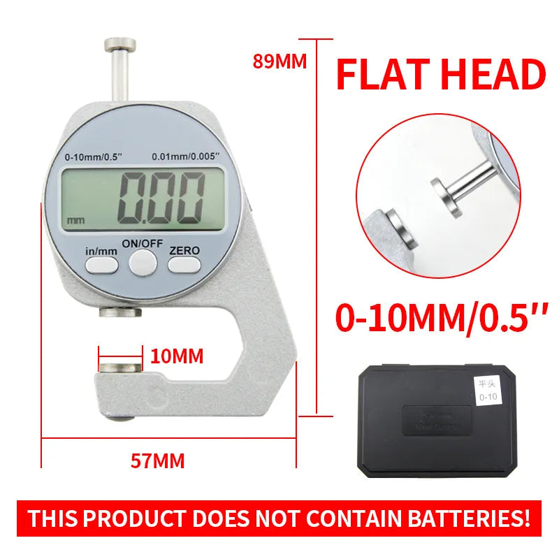 ⏳Time-limited Special⌛Digital Display Thickness Gauge Zinc Alloy Electronic LCD