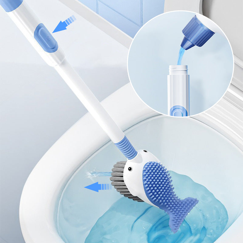 ✨Wall-Mounted Suction Cup Toilet Cleaning Brush Set