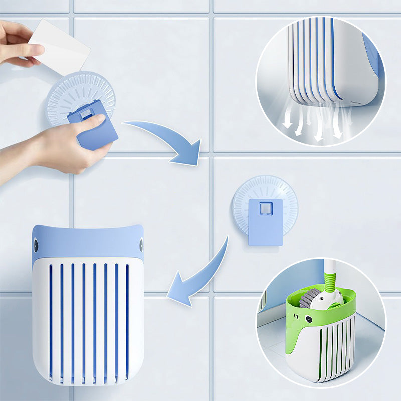 ✨Wall-Mounted Suction Cup Toilet Cleaning Brush Set