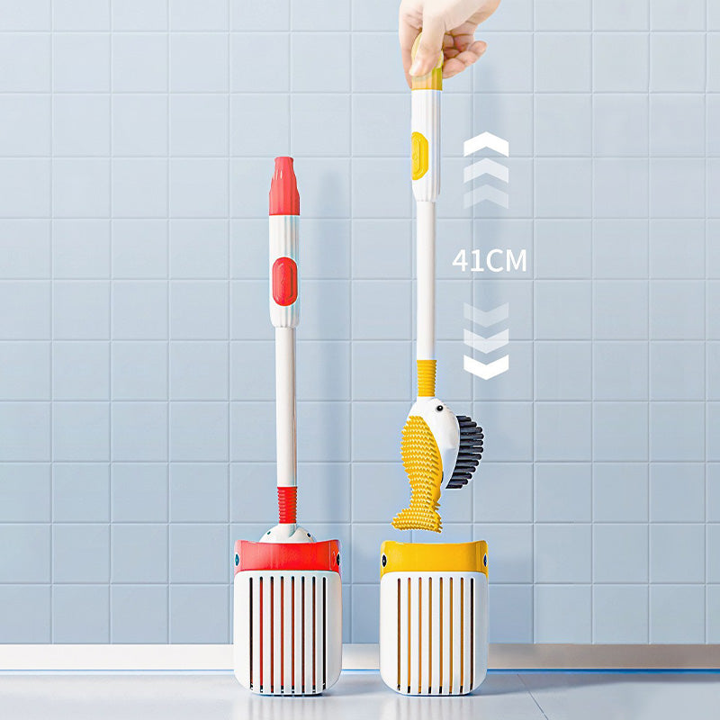 ✨Wall-Mounted Suction Cup Toilet Cleaning Brush Set