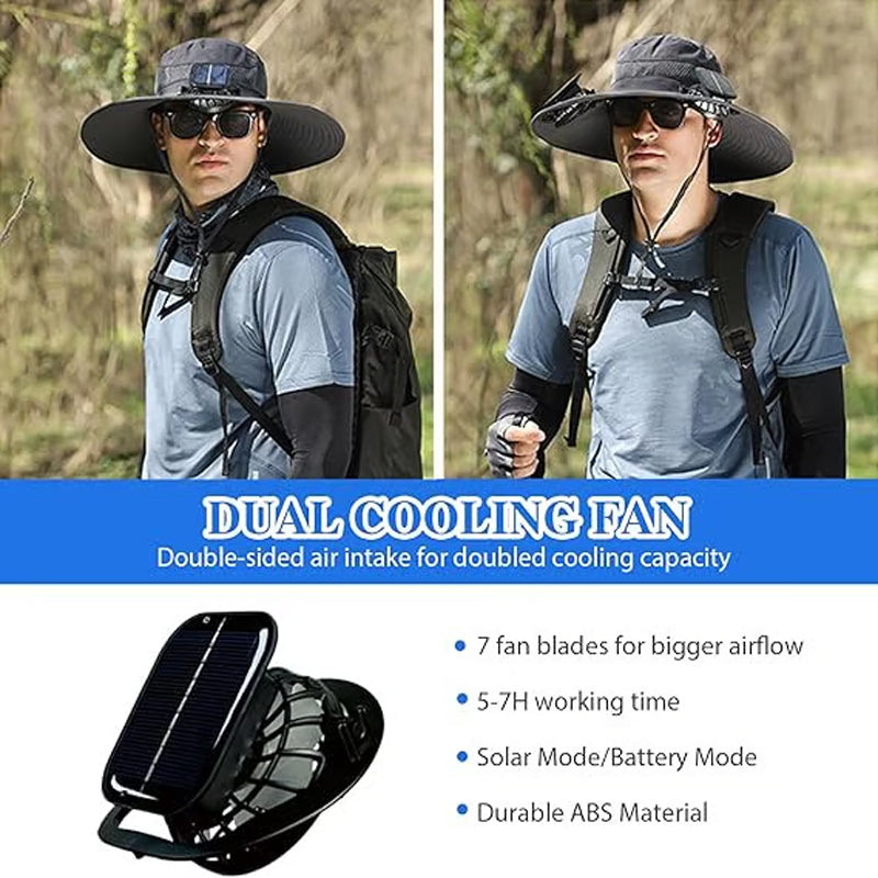 🎁Hot Sale 50%OFF💖Ultralight Solar Fan Sun Hat