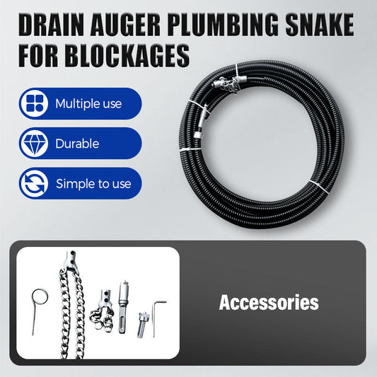 Drain Auger Plumbing Snake for Blockages