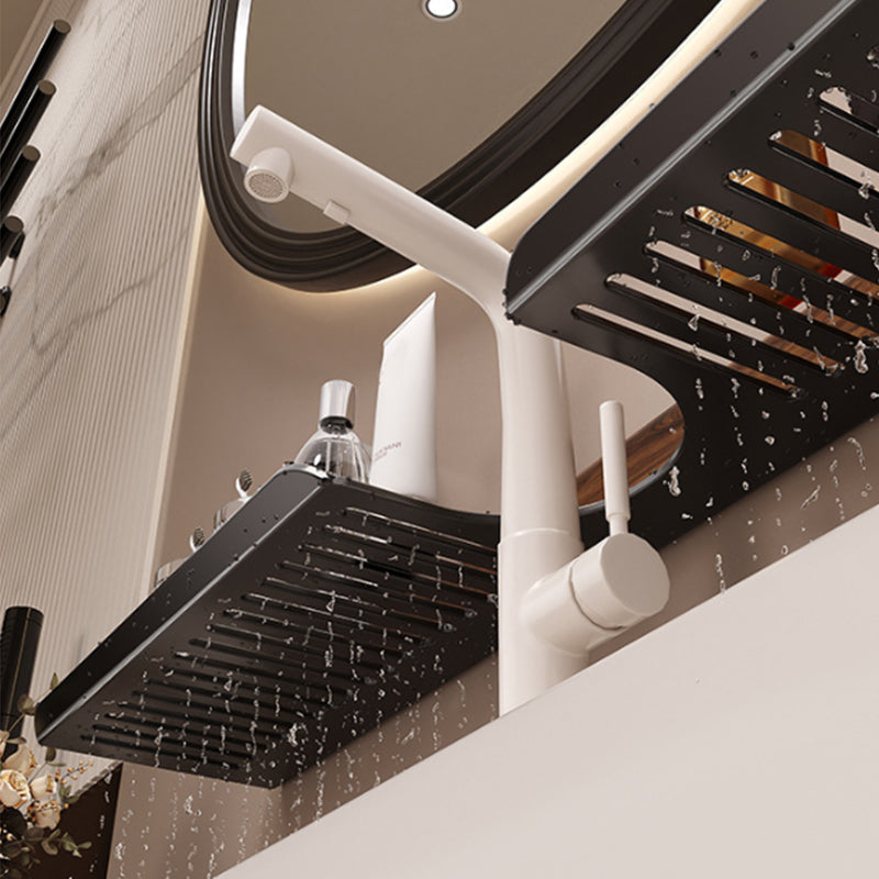 💥 Walnut Suction Cup Bathroom Shelf