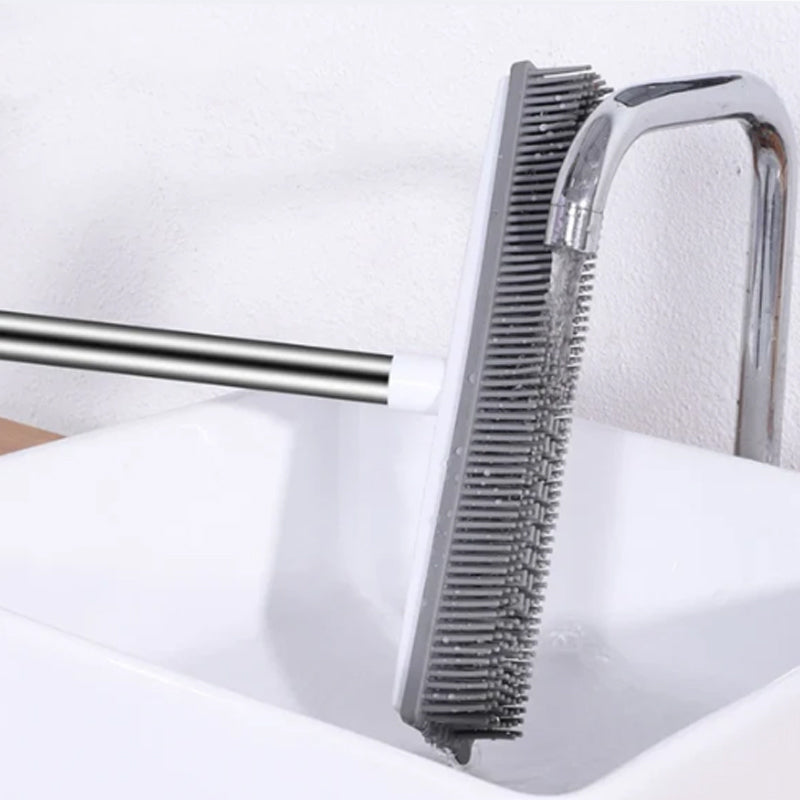 Rubber Bristle Broom for Pet Hair Removal