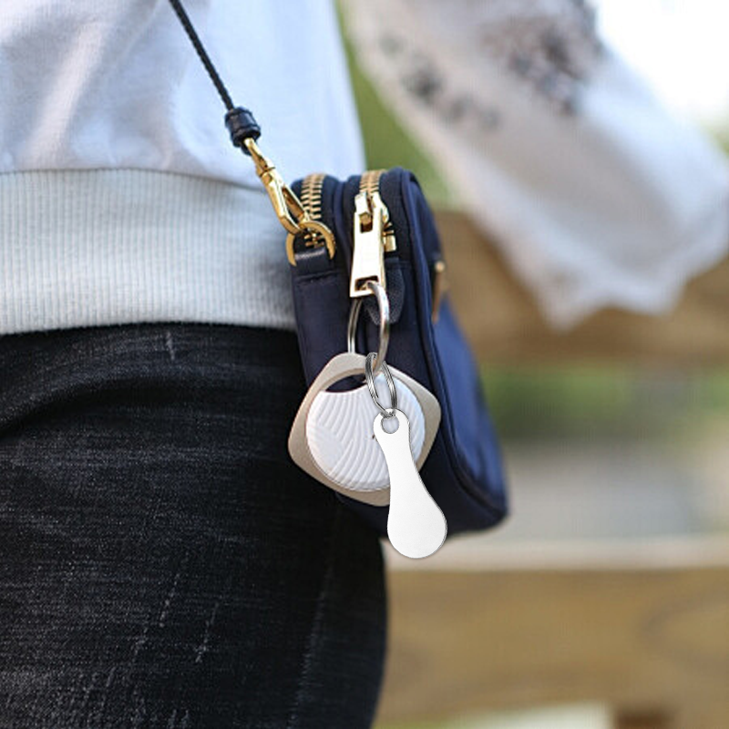 🔑🛍️2 Pieces Stainless Steel Shopping Trolley Token Keyrings
