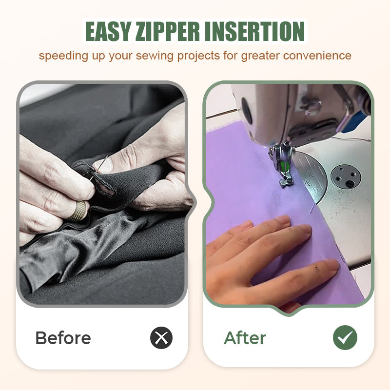 Invisible Zipper Presser Foot for Sewing Machines