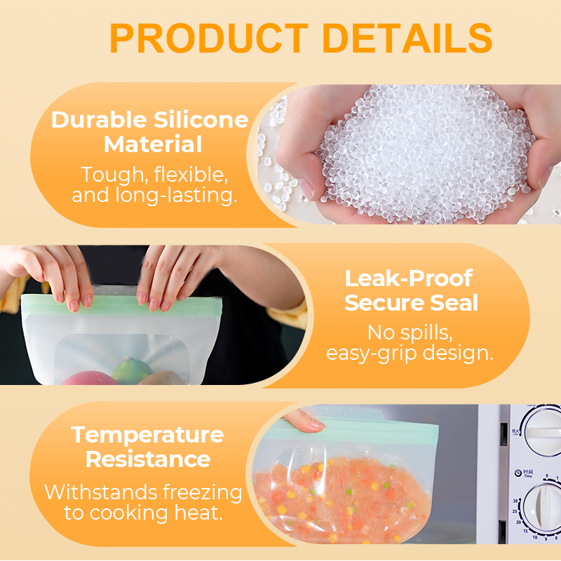 Reusable Silicone Food Storage Bag