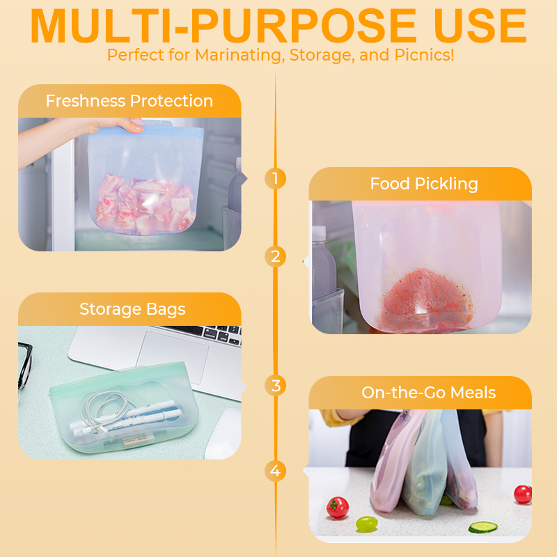 Reusable Silicone Food Storage Bag