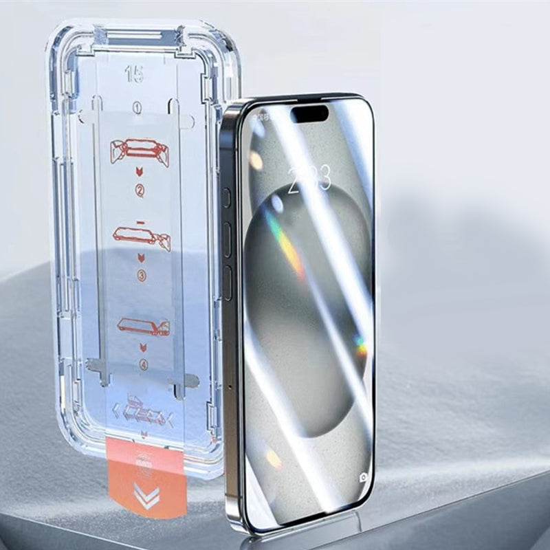 HD/Anti-Peeping Tempered Glass Screen Protector with Auto Dust-Elimination Installation