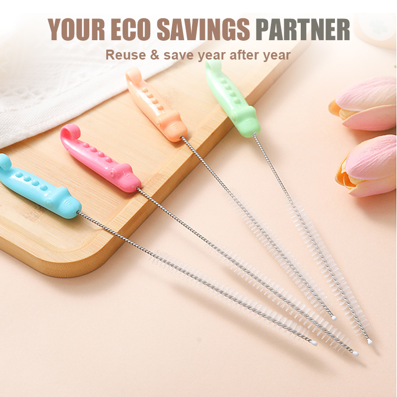 Reusable Extra Long Straw Cleaner Brush