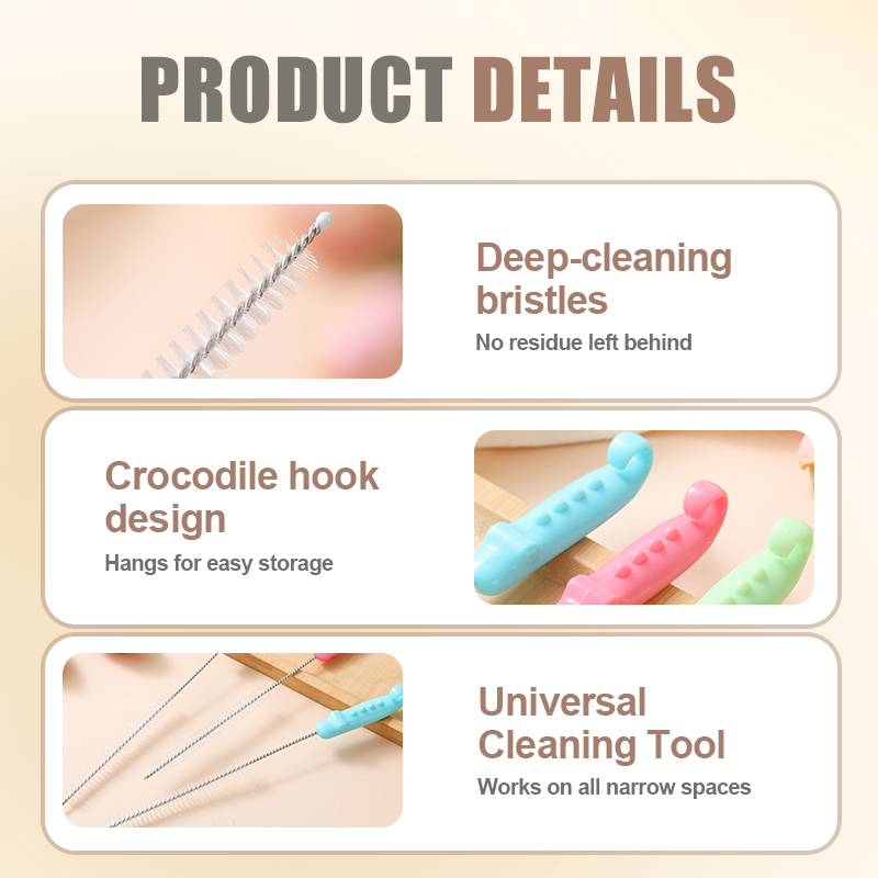 Reusable Extra Long Straw Cleaner Brush