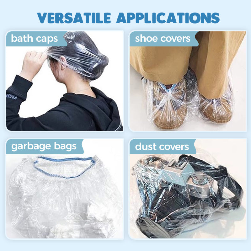 Pull-Out Elasticated Disposable Plastic Wrap