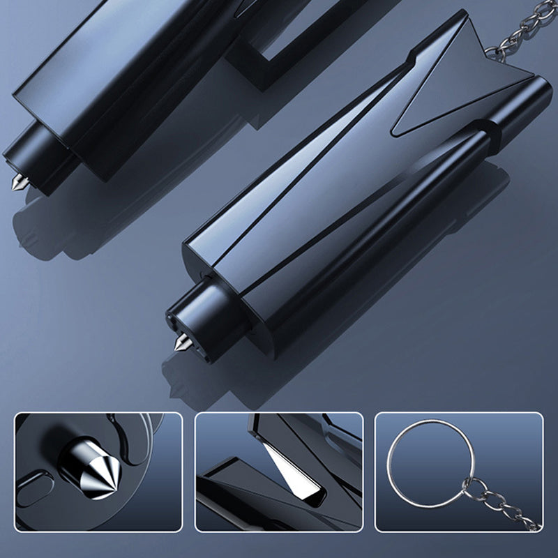 Emergency 2-in-1 Car Window Breaker Tool Keychain