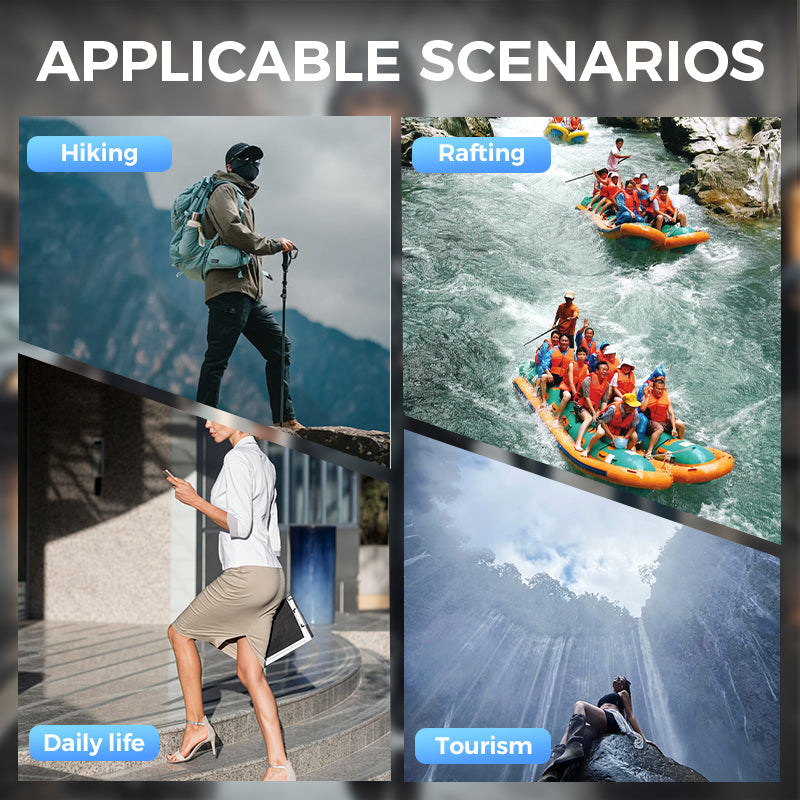 Waterproof Long Raincoat with Hood for Scooter