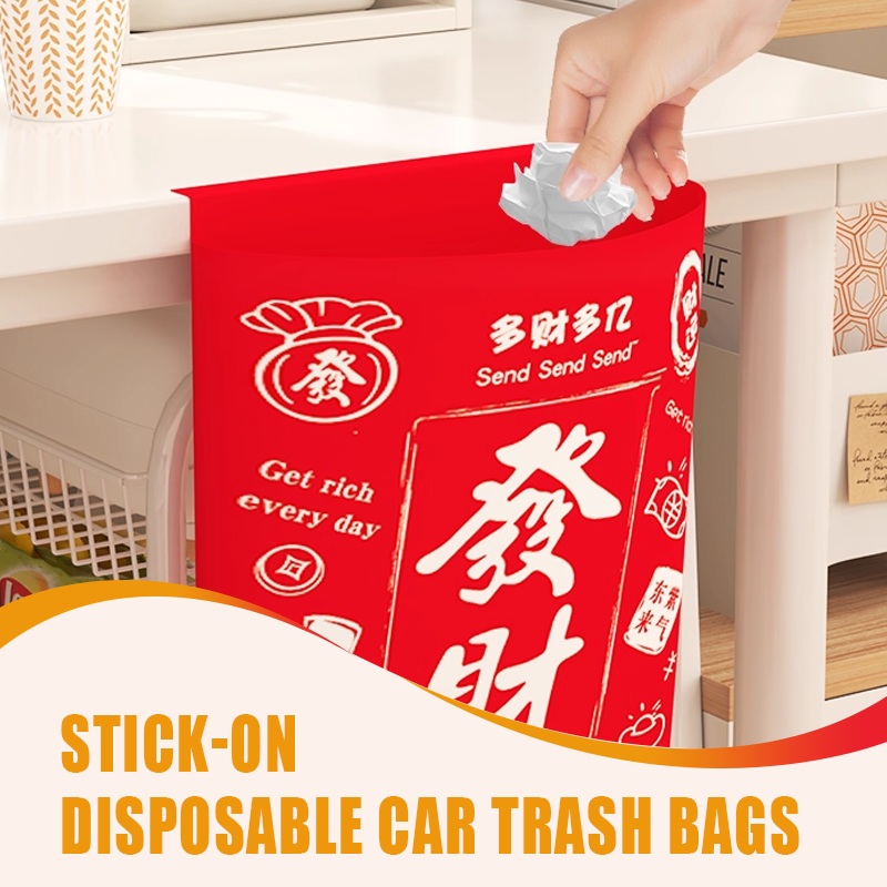 Stick-On Disposable Car Trash Bags